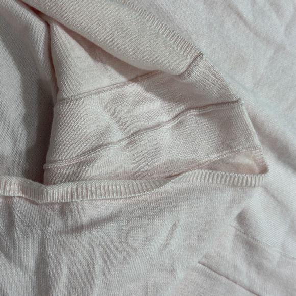 Guess Authentic Sweater Women's Large Pink Knit Cropped V-Neck Thermal Gorpcore - Picture 6 of 8